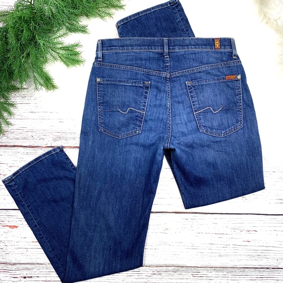 👖|•7FAM•| Luxe Performance Austyn Relaxed Straight Jeans 33x34👖 - Picture 4 of 10